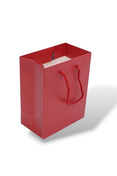 Party and Story Handmade cardboard gift bag 6pcs in classic red