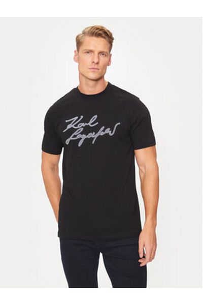 Karl Lagerfeld Men's T-Shirt 755048-544224 Black