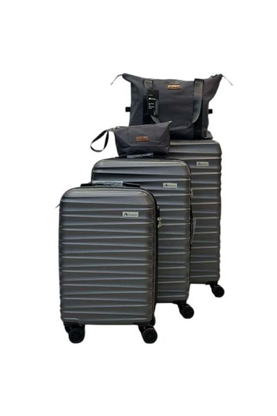 Generic 5-piece travel bags, excellent anti-breakage, silver color