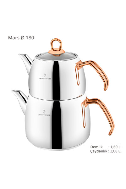 Sofram Mars Titanyum Aile Boy Çaydanlık Takımı