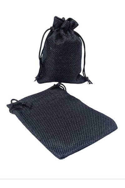 Party and Story Burlap bags for gift distribution, 12 pieces S(9Ã—7CM)