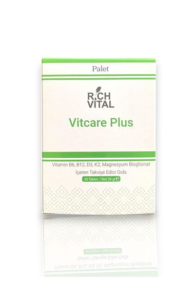 Palet Rich Vital Vitcare Plus 30 Tb. D3 K2 B6 B12 Magnesium