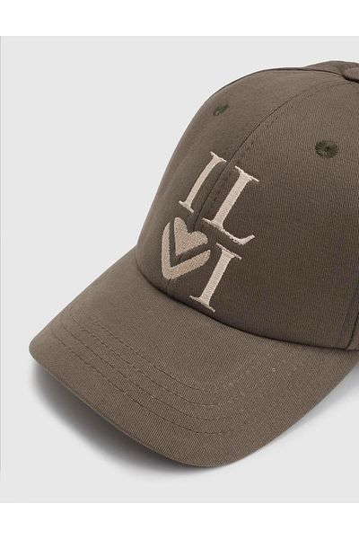 İLVİ Lali Gabardin Khaki Women's Hat