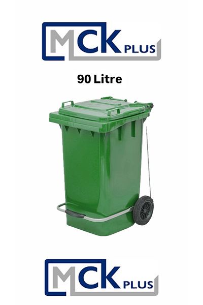 MCK Plus MCK Medical Waste Plastic Pedal Κάδος απορριμμάτων 90 λίτρων Πλαστικό δοχείο - Α Ανθεκτικό στη θερμότητα-