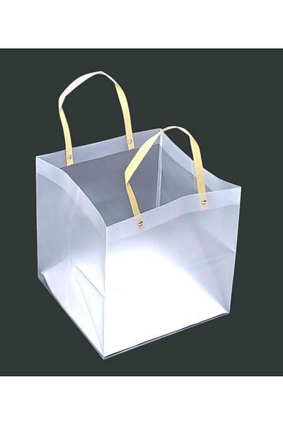 Party and Story Semi-transparent hard plastic bags 12pcs Size 40CM Ã—40CM Ã—40CM