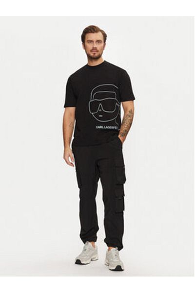 Karl Lagerfeld Men's T-Shirt 755197 551225 Black