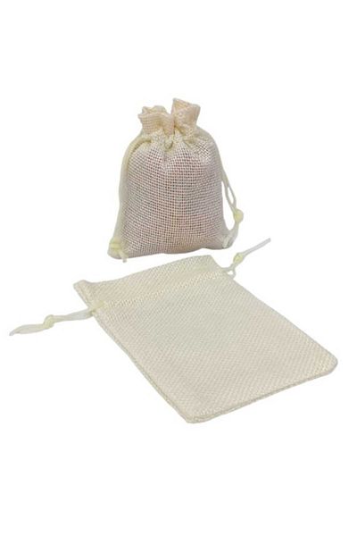Party and Story Burlap bags for gift distribution, 12 pieces L(10Ã—15CM)