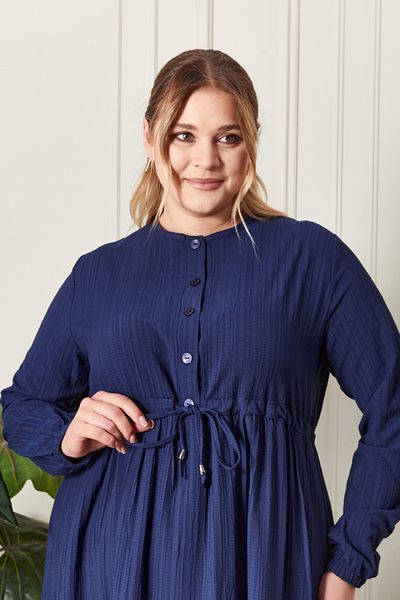 Ferace Women's Plus Size Seersucker Fabric Dress