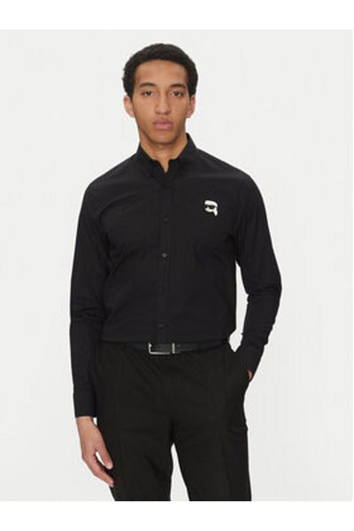 Karl Lagerfeld Mens Shirt 605911 552671 Black