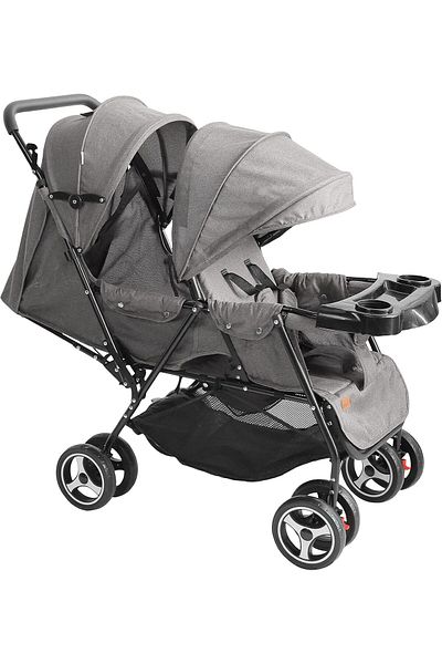 Moon Magnum Tandem Easy Fold Twin Travel Stroller