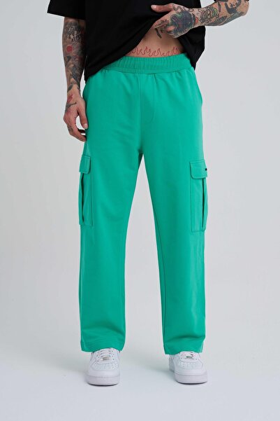 Machinist Ανδρικό φαρδύ πράσινο φούτερ Cargo Pocket Relaxed