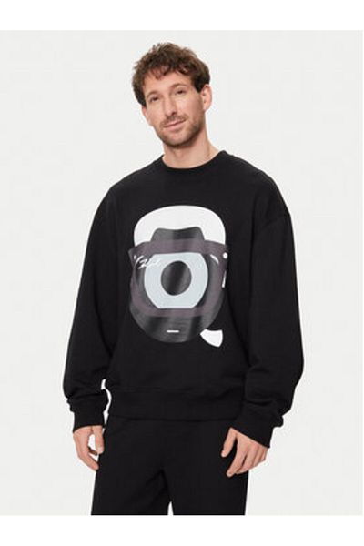 Karl Lagerfeld Mens Sweatshirt 705098 542930 Black