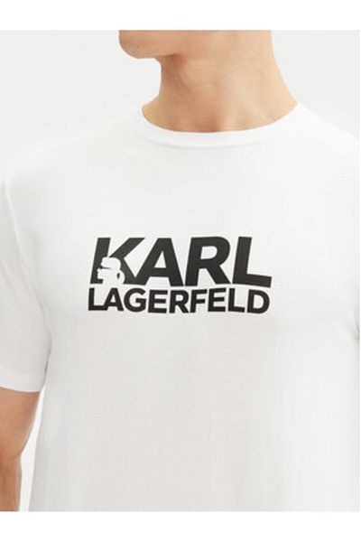 Karl Lagerfeld Men's T-Shirt 755087 552235 White