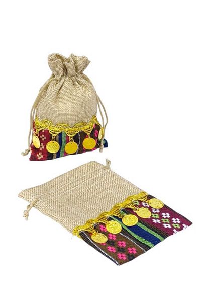 Party and Story Popular burlap bags, Qarqian, in Sadu for distribution 10Ã—14CM