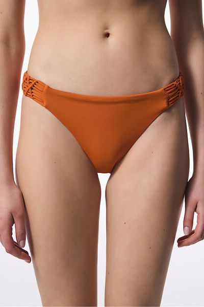 Penti Orange Macrame Detailed Bikini Bottom