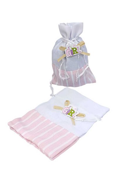 Party and Story Newborn baby gift bags made of fabric, 12 pieces Size9CM Ã—7CM