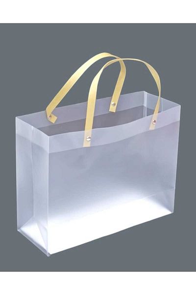 Party and Story Semi-transparent hard plastic bags 12pcs Size 30CM Ã—23CM Ã—11CM