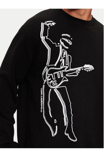 Karl Lagerfeld Mens Sweatshirt 705447-544908 Black