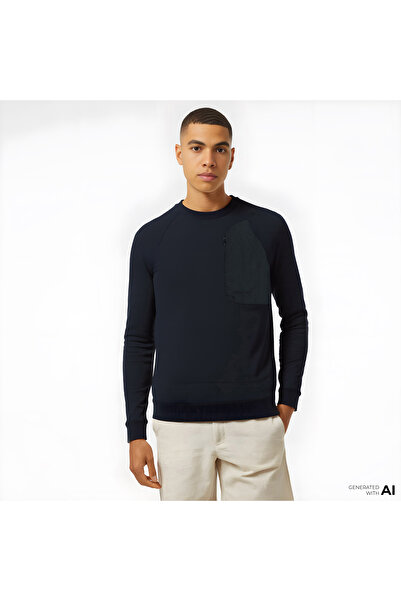 Converse Classic Erkek Loose Fit Siyah Sweatshirt