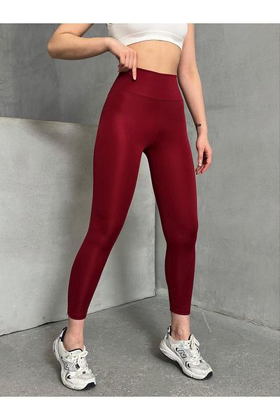 The Base Women's Burgundy Recovery High Waist Tights