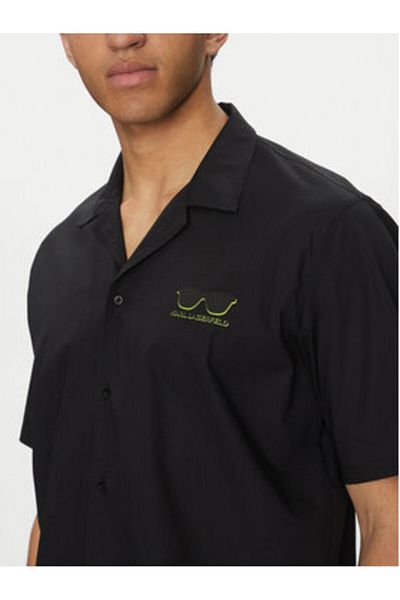 Karl Lagerfeld Mens Shirt 605443 552600 Black