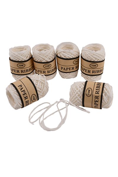 Party and Story White Burlap Rope, 10M, 6 Knots