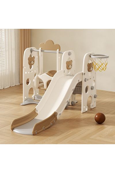 FULLJOY Slide with swing and basketball 3*1