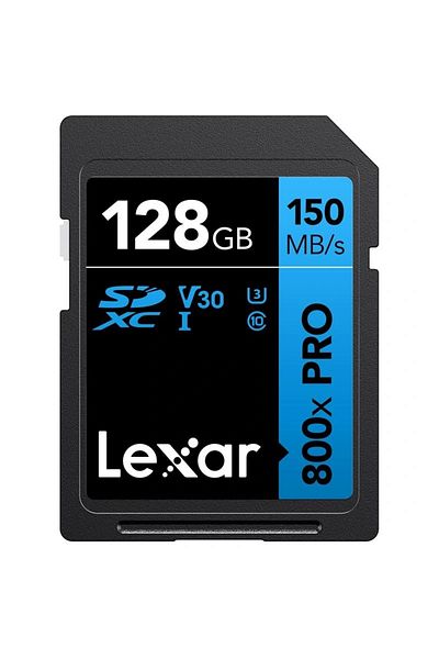Lexar Lexar Lsd0800P128G-Bnnng 128Gb Professional Sdxc Uhs-I Cards - for 45Mb/S Software and 150Mb/S Reading