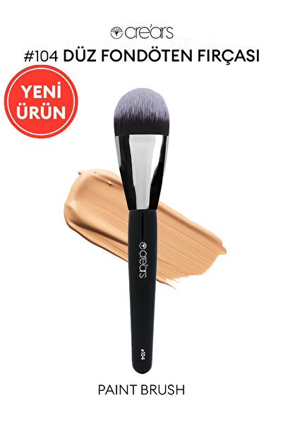 Cre'ars Düz Fondöten Fırçası Cre'Ars Face Paint Brush #104