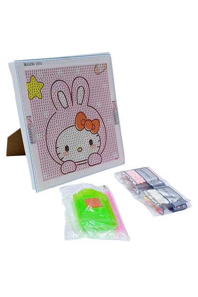 Party and Story Diamond drawings art works for children. Cartoon characters