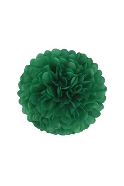 Party and Story زينة ورد ورقية لتزيين الحفلات، لون أخضر غامق، قياس 6 بوصات