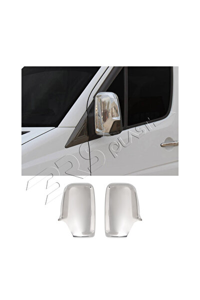 BRSPLAST Volkswagen Crafter Uyumlu 2006-2017 Krom Ayna Kapağı 2 Parça Paslanm...