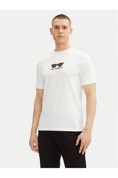 Karl Lagerfeld Men's T-Shirt 755400 552235 White