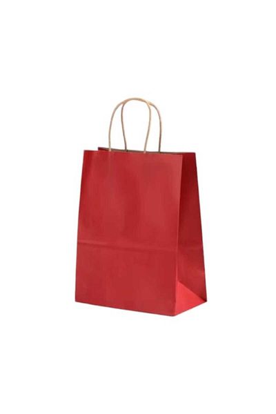 Party and Story Dark red paper gift bags, 12 pieces