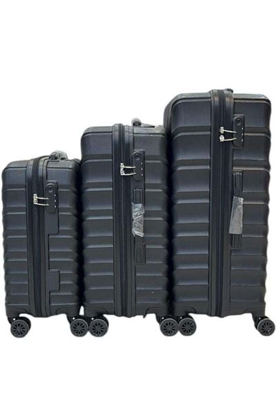 Generic 3-piece black travel bags