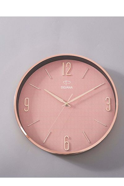 dojana Analog metal wall clock Rose frame