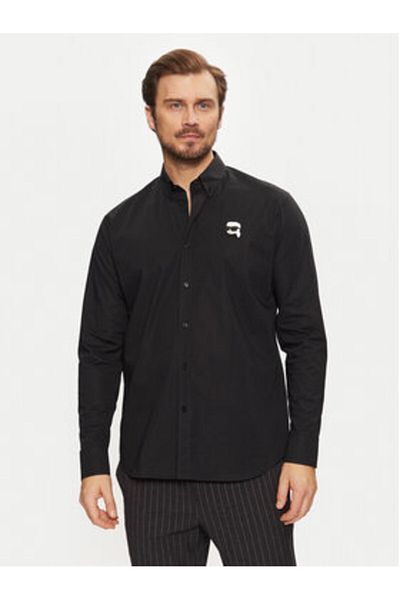 Karl Lagerfeld Mens Shirt 605911 551671 Black