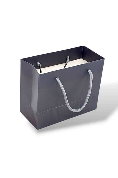 Party and Story 6pcs strong gray cardboard gift bags Size 12Ã—7Ã—15CM