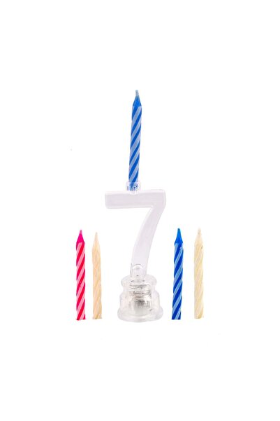 Party and Story مجموعة من شموع الأرقام LED 7