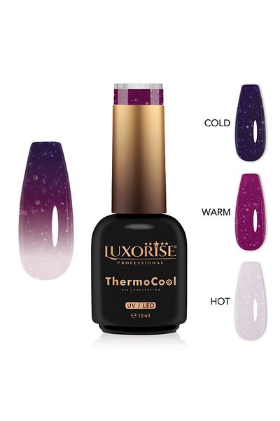 LUXORISE Oja semipermanentă termică ThermoCool cu ​​3 culori - Radiant Princess 10ml