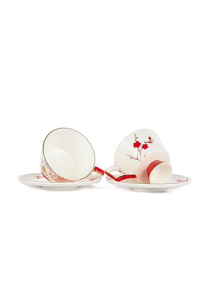 Mikasa Moor Poppy 240Cc Teacup Set - Pack of 2