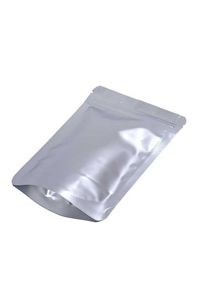 Party and Story Resealable foil storage bags 12 pieces, silver color16CM Ã—11CM