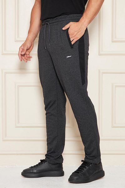 TRENDHİLL Ανδρικό ίσιο παντελόνι με ρίγες casual κοπής Anthracite Melange 6504-A