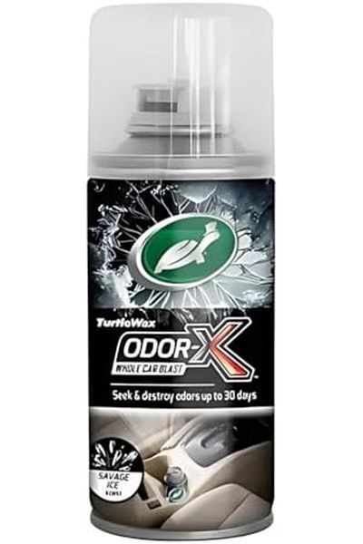 Turtle Wax Car Air Freshener with Savage Ice Scent by Turtle Wax Odor-X, 100ml