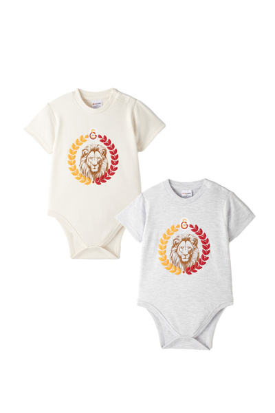 GSStore Galatasaray 2`li Kısa Kollu Bebek Body B251013