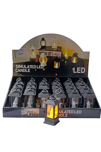 Party and Story زينة رمضان شكل فانوس اسود، 24 قطعة، 12 سم * 7.50 سم