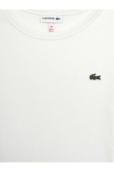 Lacoste Tricou pentru fete TJ7316 Alb
