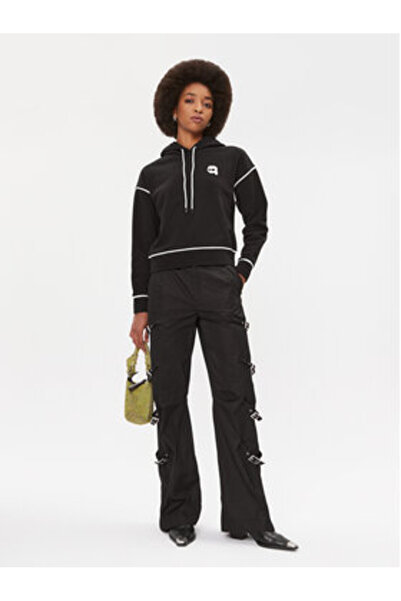 Karl Lagerfeld Women's Sweatshirt 235W1816 Black