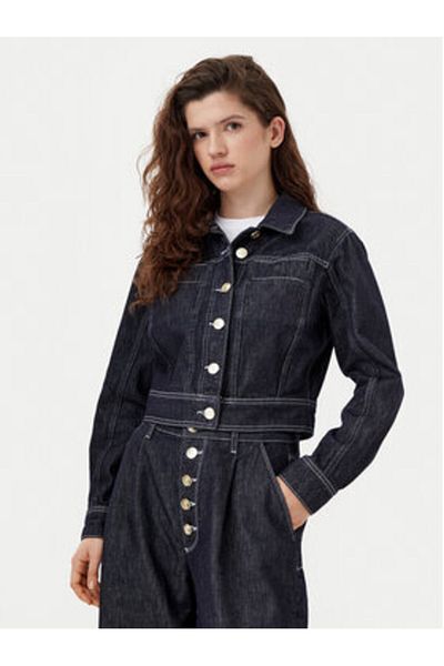 Karl Lagerfeld Jachetă din denim pentru femei A1W14048 bleumarin