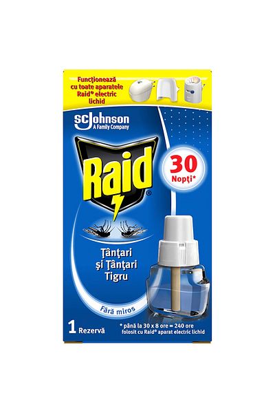 Raid Liquid electric mosquito repellent refill, 21 ml 30nights
